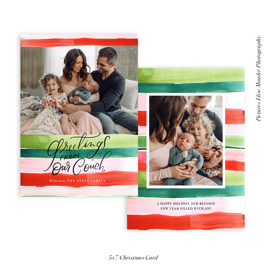 Christmas Photocard Templates Bundle | Playful Holidays