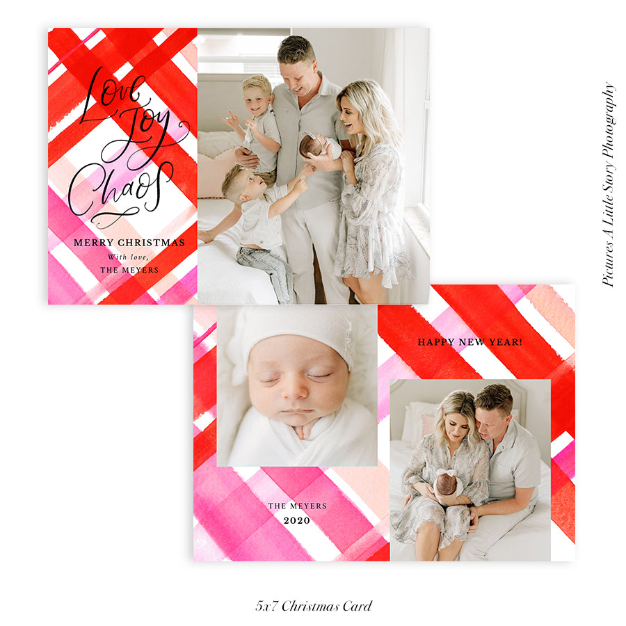 Christmas Photocard Templates Bundle | Playful Holidays