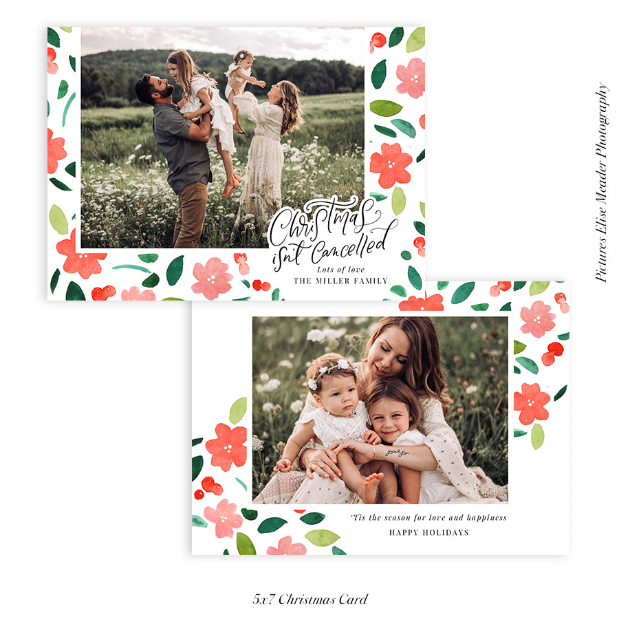 Christmas Photocard Templates Bundle | Playful Holidays