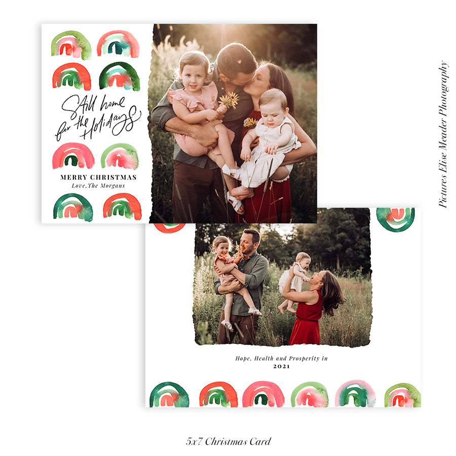 Christmas Photocard Template | Home for the Holidays