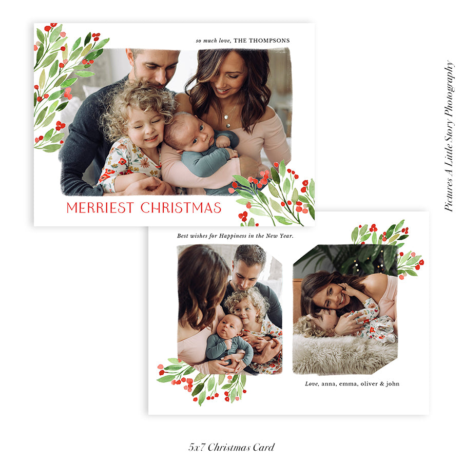 Christmas Photocard Templates Bundles | So Merry