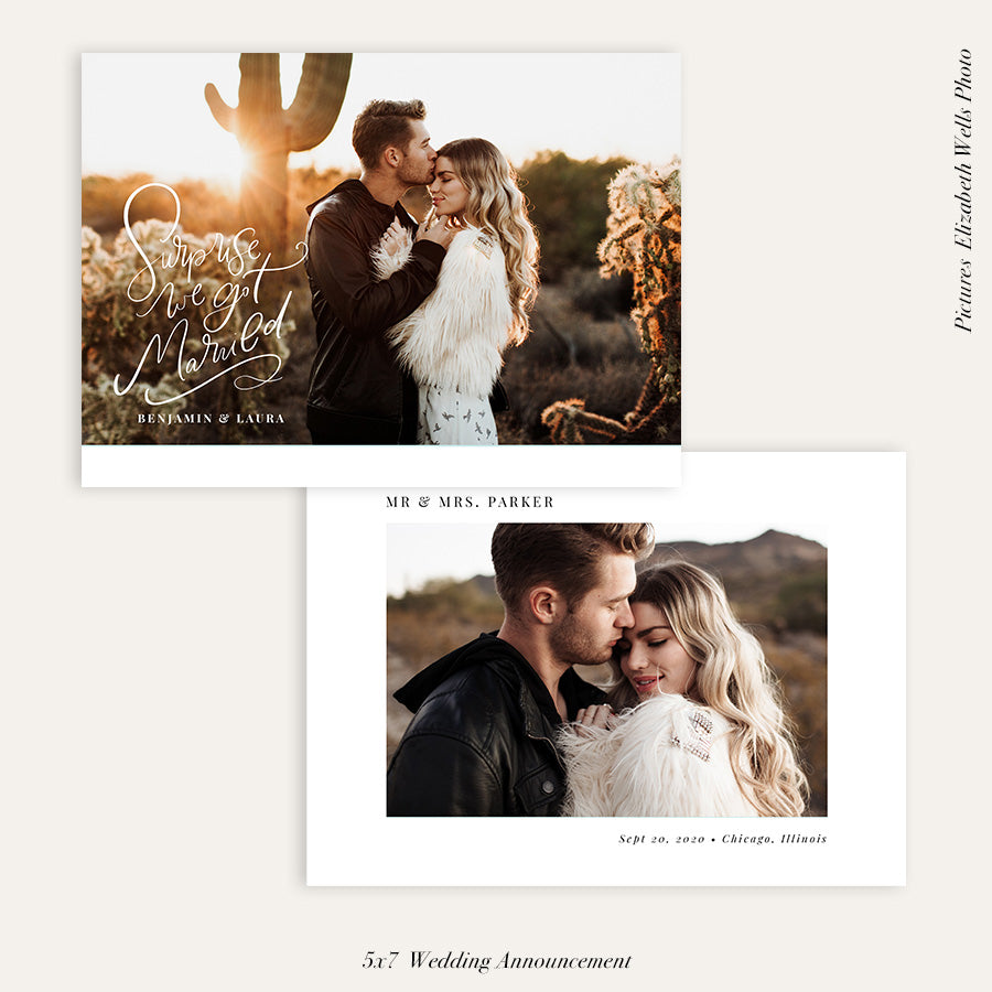 Wedding Announcement Photocard | Wedding surprise