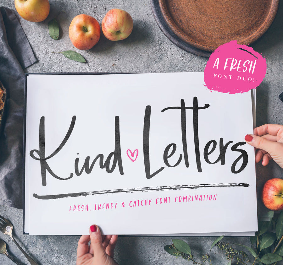 Kind Letters Font Duo