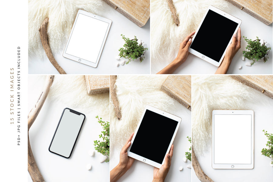 The Rustic Mockups Collection | 15 Stock Images