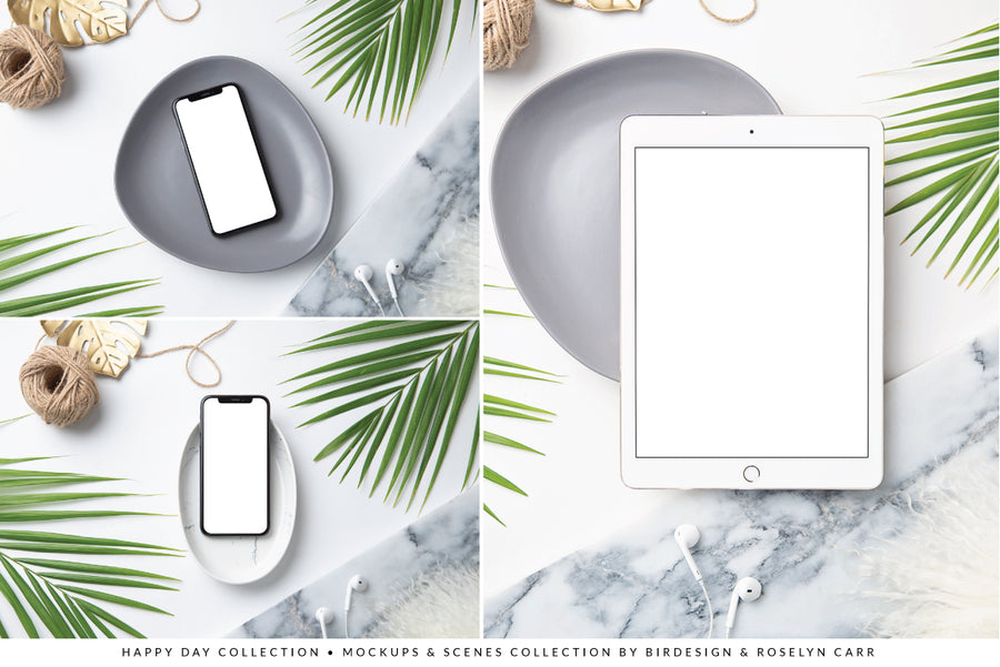 The Tropical Ipad & Iphone Mockups Collection | 8 Stock Images