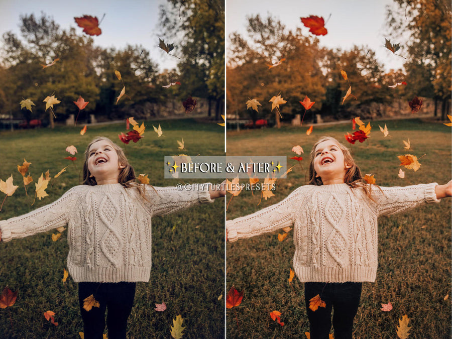 Bright Warm AUTUMN Lifestyle Vibrant Fall Lightroom Presets