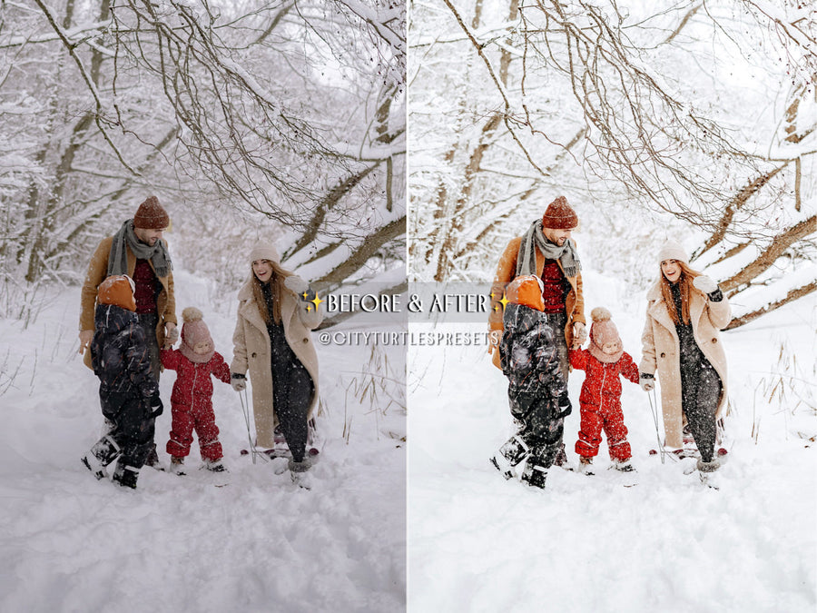 Bright Clean WINTER WHITES Holiday Lightroom Presets