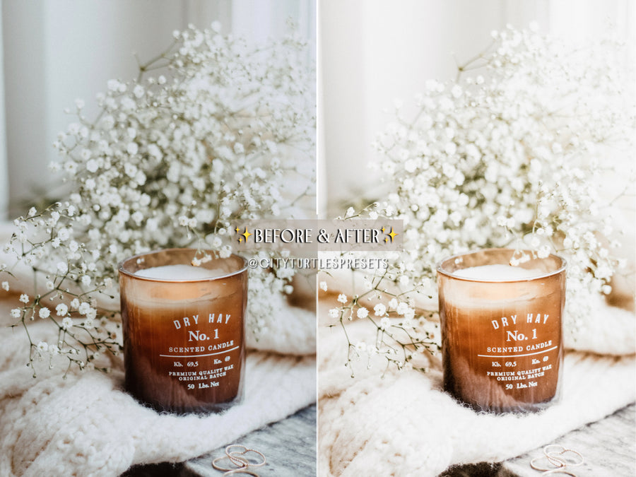 Clean White Product Photography Lightroom Presets