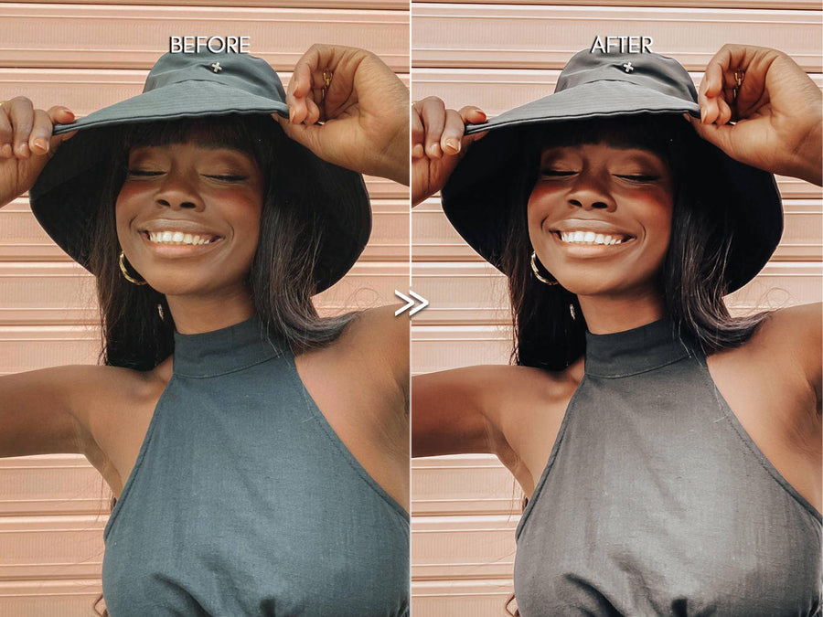 Moody DARK SKIN Beauty Portrait Lightroom Presets