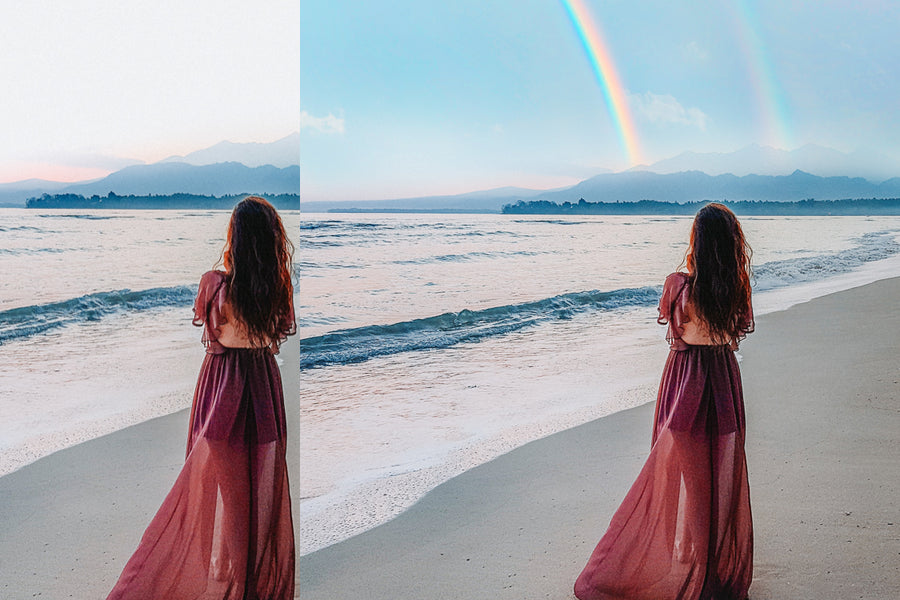 30 Dreamy Pastel Sky Photography Overlays