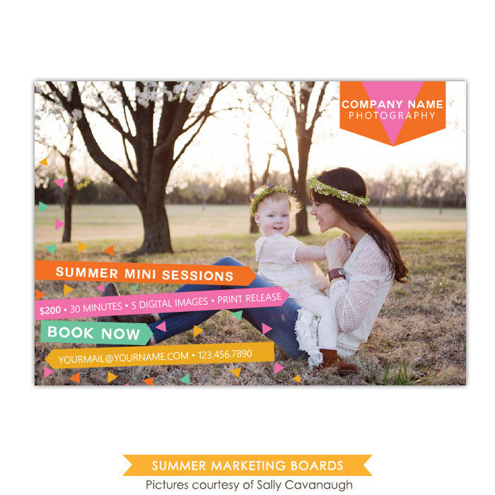 Photography Marketing board | Funky confetti