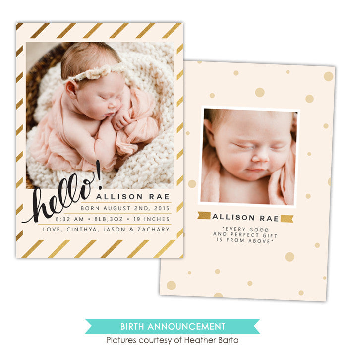 Birth Announcement | Hello princess