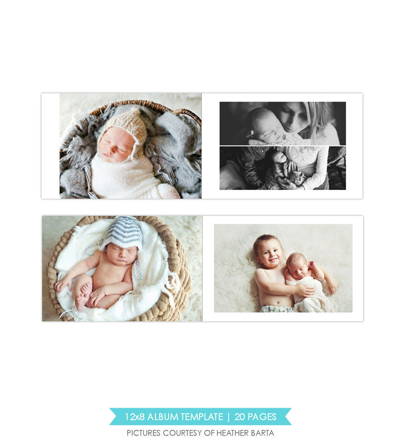 White luxury | 12x8 Album template