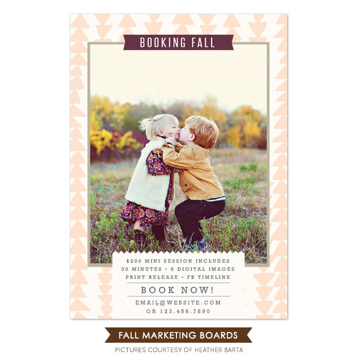 Photography Marketing board | Baby kiss