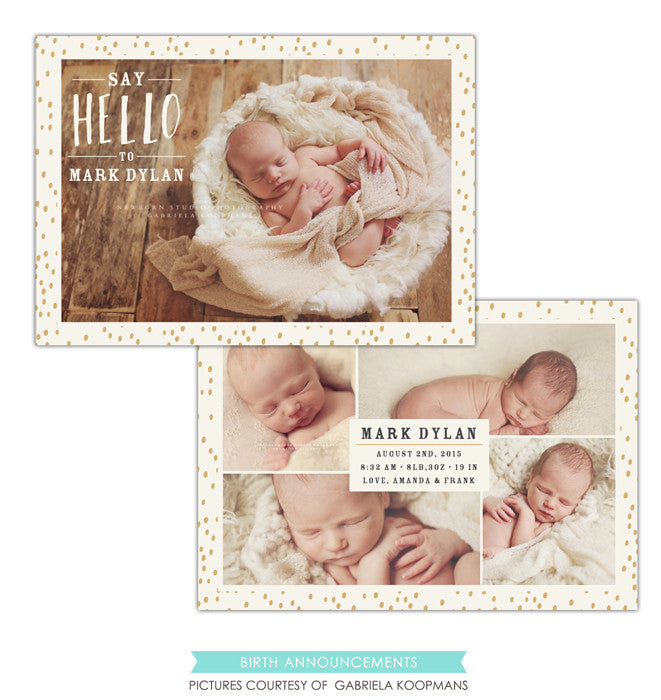 Birth Announcement | Hello Mark