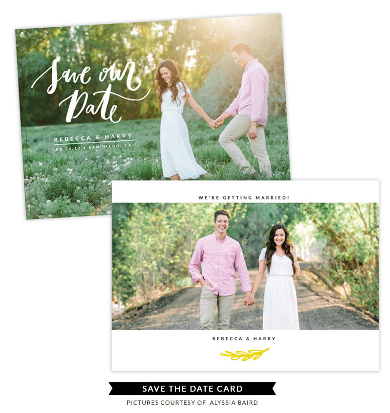 Save the Date card | Wedding Garden