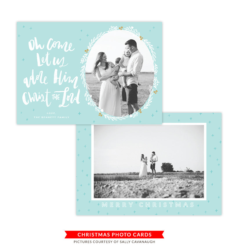 Christmas Photocard Template | Sounding Joy