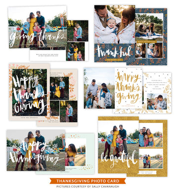 Thanksgiving Photocards Bundle | Loving Feast