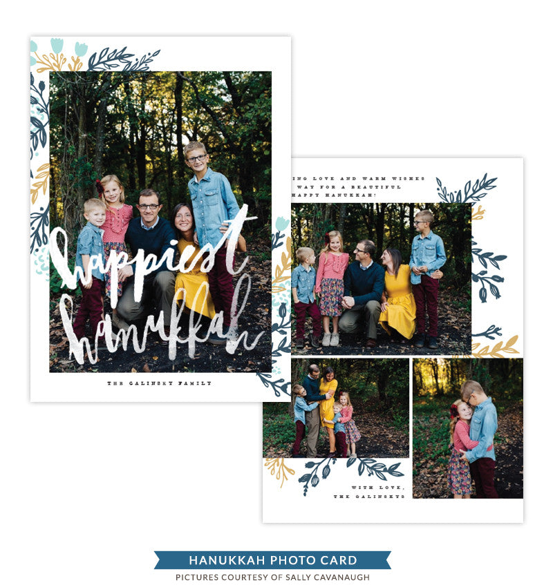 Hanukkah Photocard Template | Sheltering Light