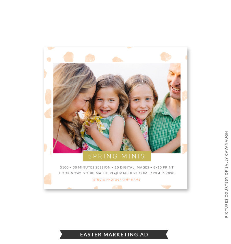 5x5 Easter Marketing Ad | Easter Joy Minis