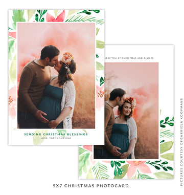 Christmas 5x7 Photo Card | Birth of Love