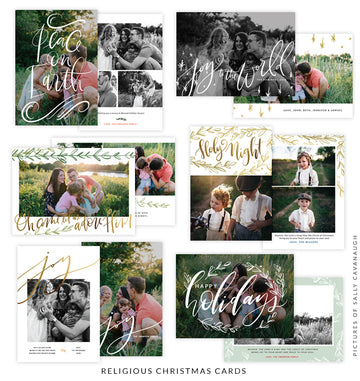 Christmas 5x7 Photo Card Bundle | Lights and Bells