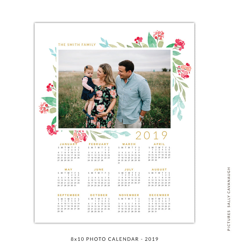 8x10 2019 calendar template | Free Souls