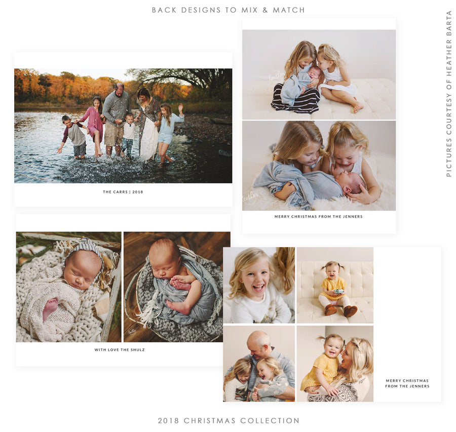 2018 Christmas 5x7 Photo Card Bundle | Christmas Blessings