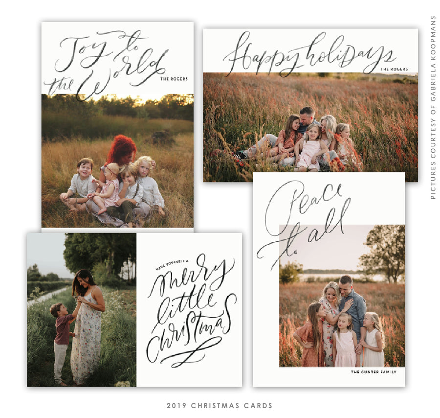 Christmas 5x7 Photo Card Bundle | Holiday Cheers