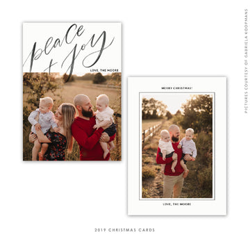 Christmas 5x7 Photo Card | Peace Letters