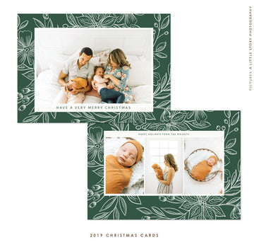 Christmas 5x7 Photo Card | Christmas Fields