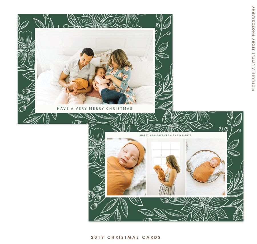 Christmas 5x7 Photo Card | Christmas Fields