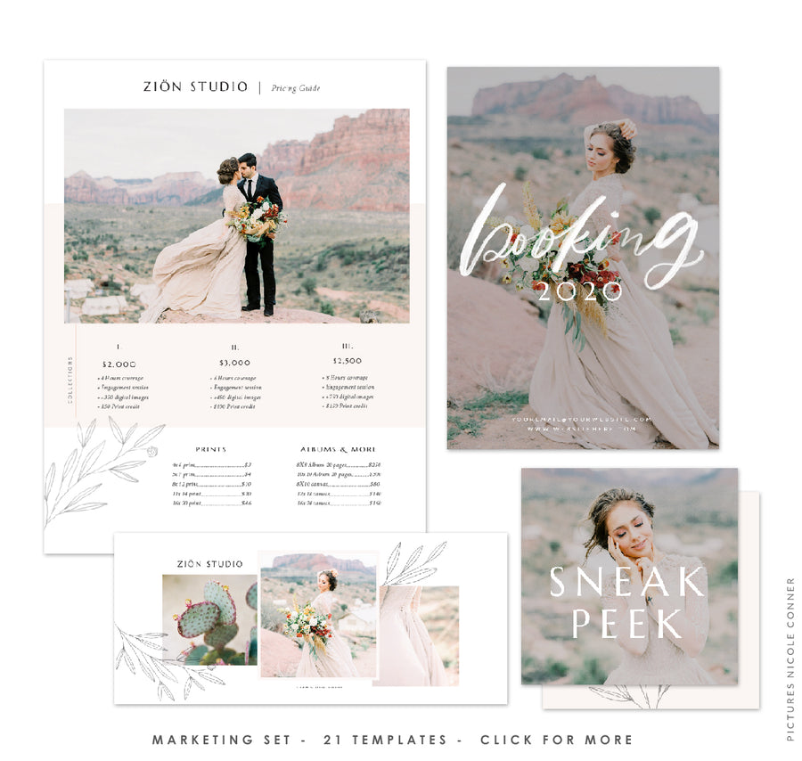 Photography Marketing Set | Zion