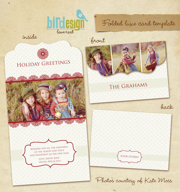 Holiday Ornate Photocards | Jolly Laughter