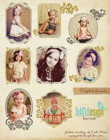 PSD digital frames for photographers