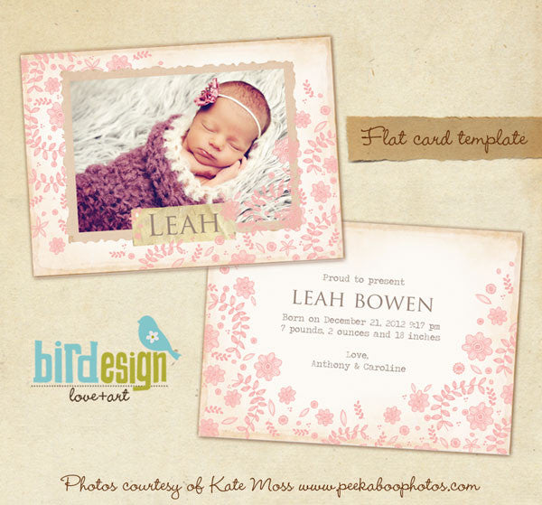 Birth Announcement | Flower Nest