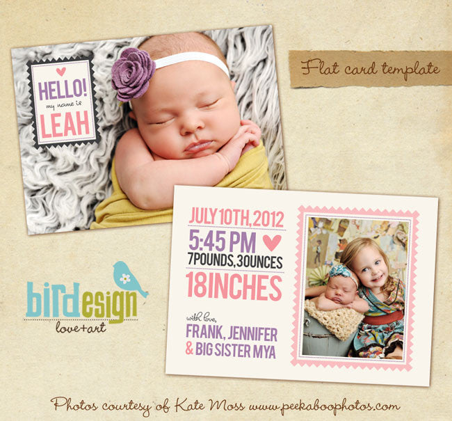 Birth Announcement | Big sister