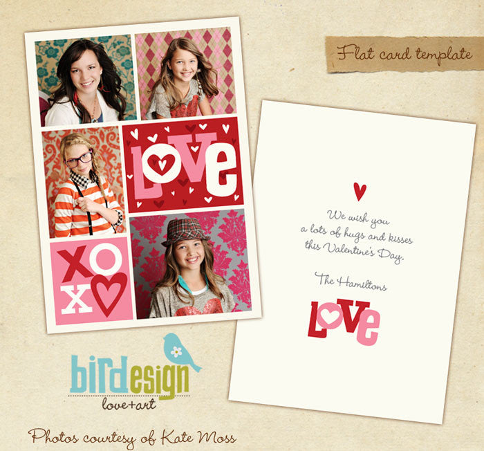 Valentine Photocard Template | Crazy love