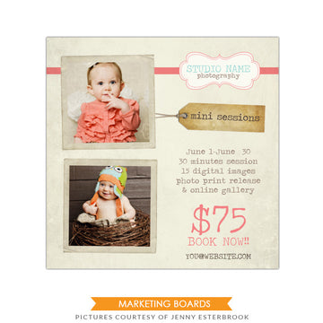 Photography Marketing board | Vintage portraits