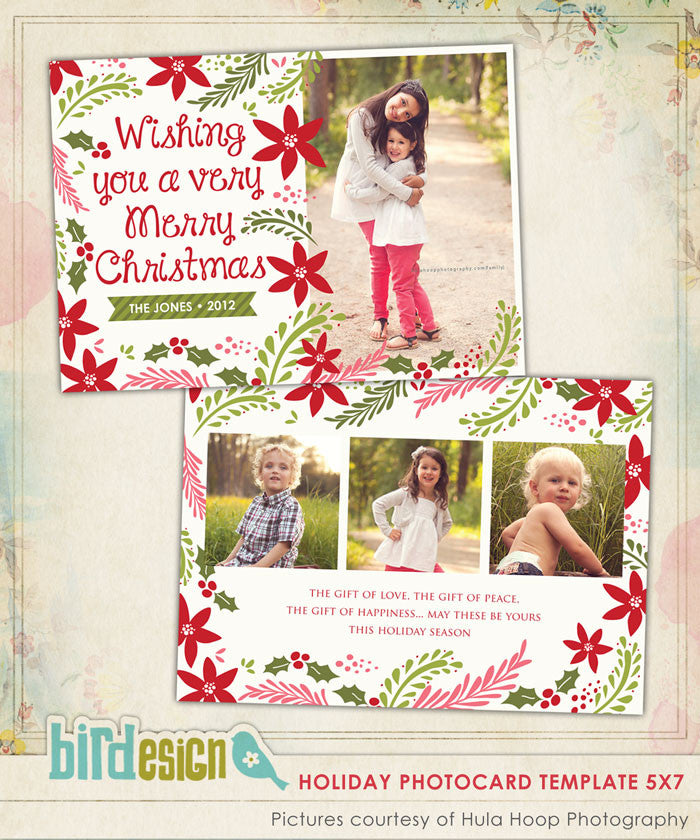 Holiday Photocard Template | Christmas Spirit