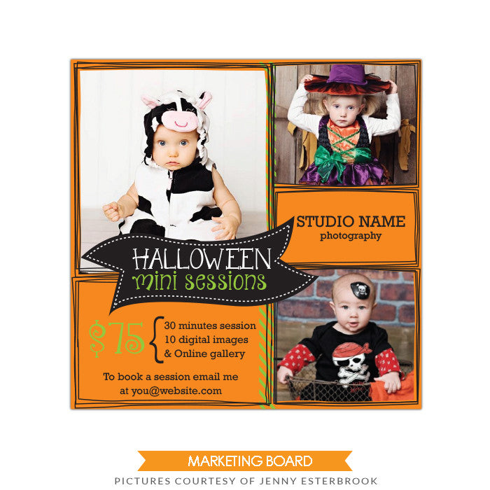 Photography Marketing board | Halloween board