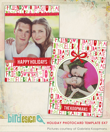 Holiday Photocard Template | Joyful celebrations