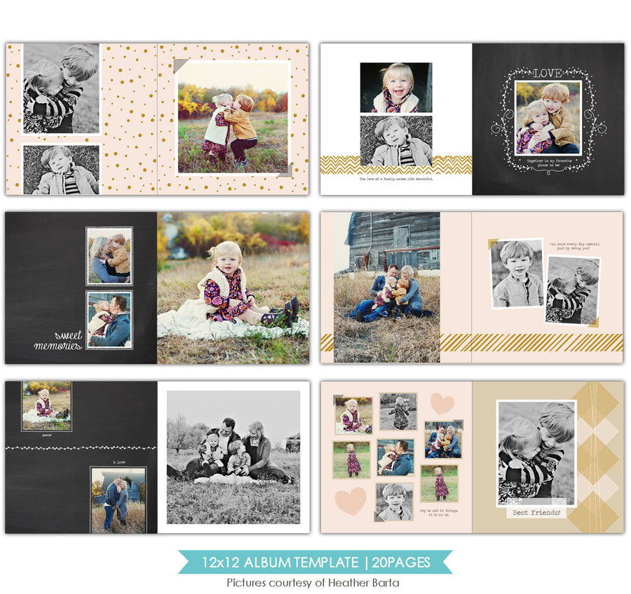 Free spirits | 12x12 Album template