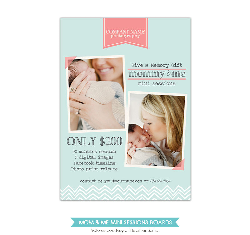 Photography Marketing board | Mommy kiss