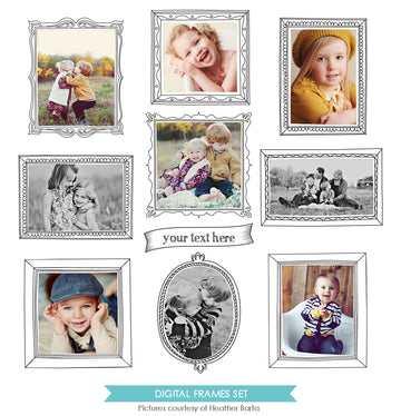 Digital Frames set | Magical portraits