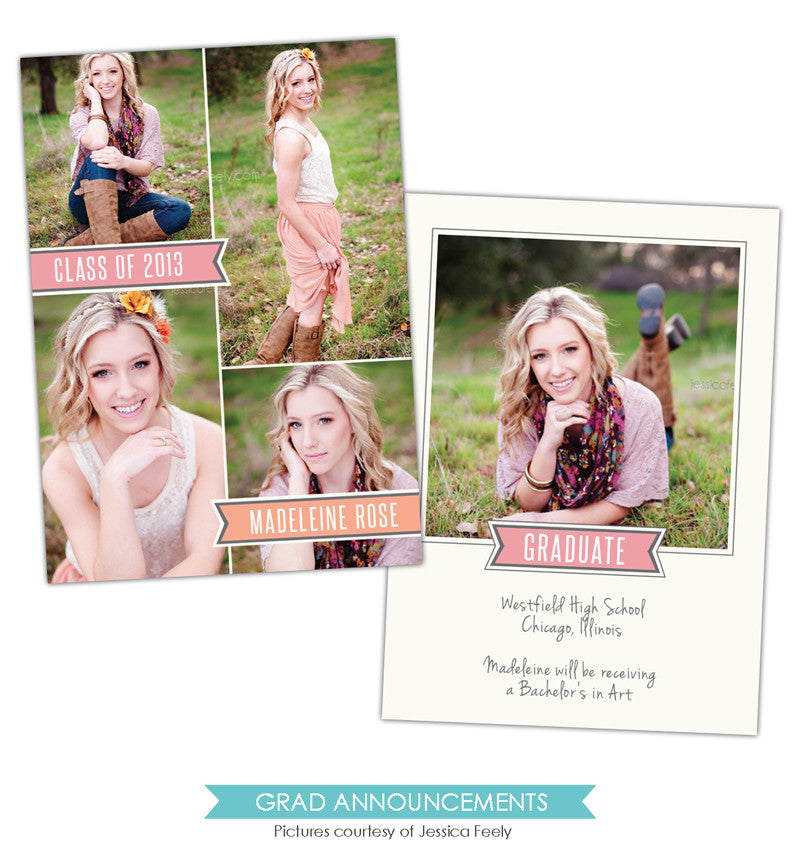 Grad announcement | Madeleine Rose