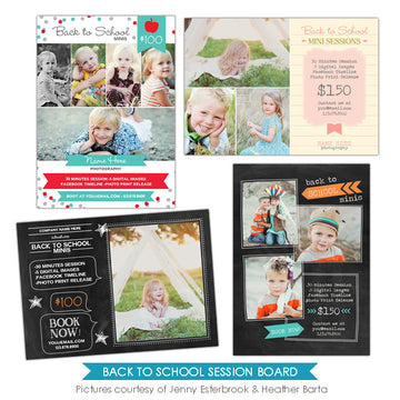 Photography Marketing boards | School days