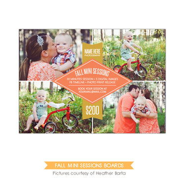 Photography Marketing board | Minis on Fall