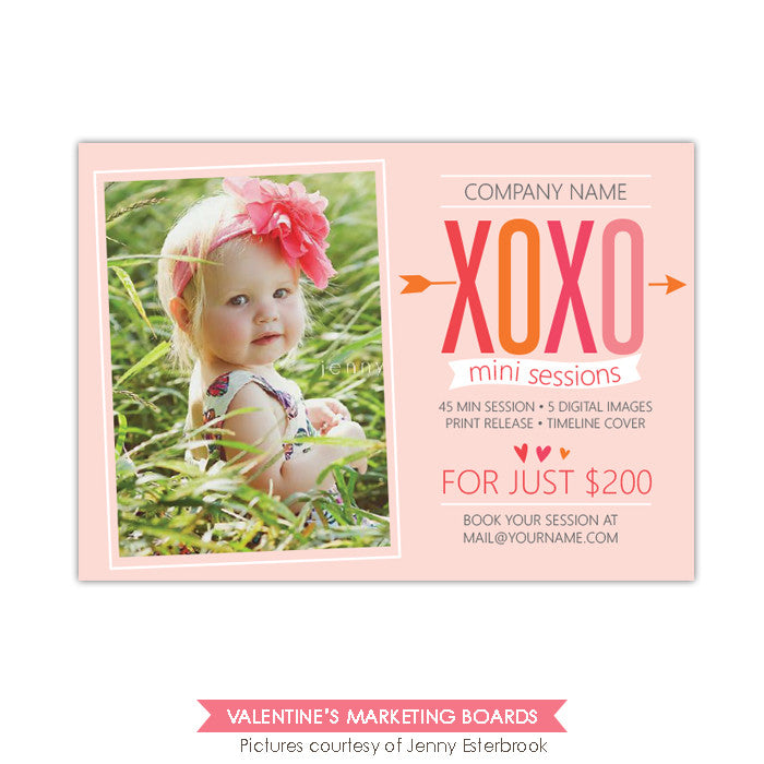 Photography Marketing board | XOXO sessions