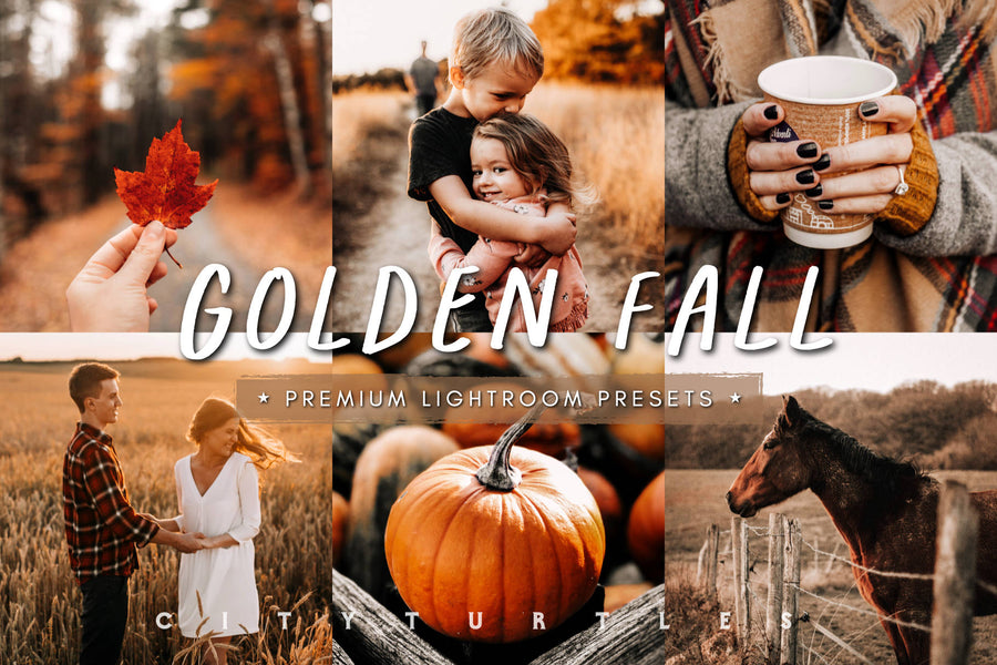 GOLDEN FALL Rustic Warm Lightroom Presets